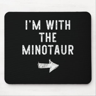 with The Minotaur Funny Halloween Couple Costume Mouse Pad