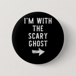 with The Scary Ghost Funny Halloween Couple 2 Inch Round Button