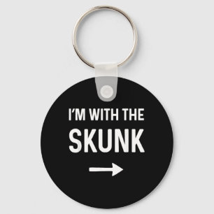 with The Skunk Funny Halloween Costume Keychain