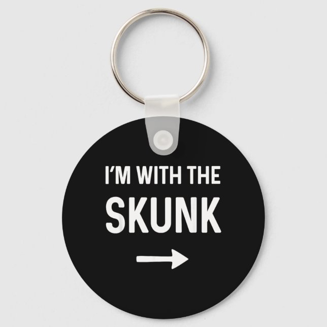 with The Skunk Funny Halloween Costume Keychain (Front)