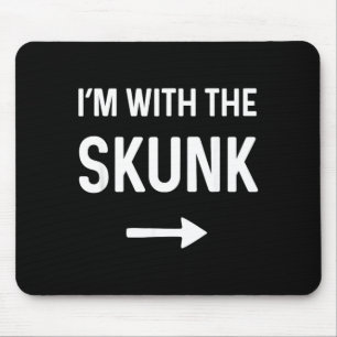 with The Skunk Funny Halloween Costume Mouse Pad