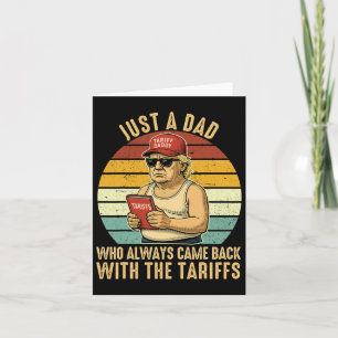 With The Tariff Funny Trump Father's Day Card