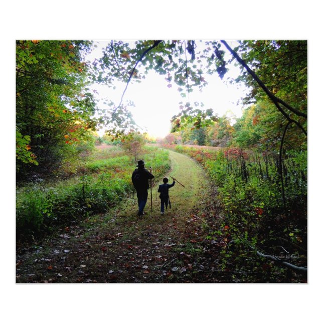 With Walking Sticks Photo Print (Front)