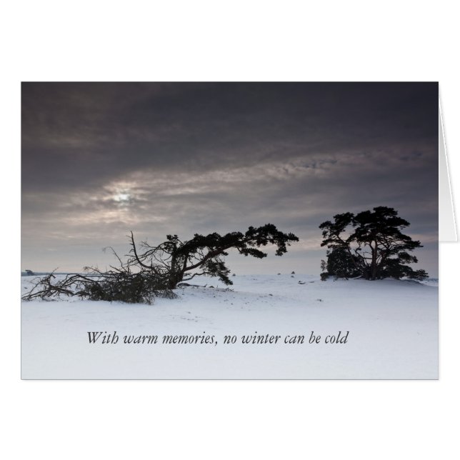 With warm memories no winter can be cold (Front Horizontal)