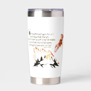 With wings as eagles coffee mug insulated tumbler