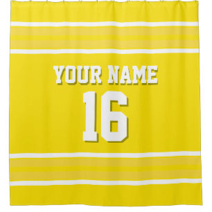 with Yellow White Stripes Sports Jersey