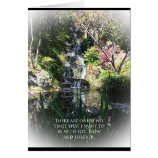 With you for now and forever card