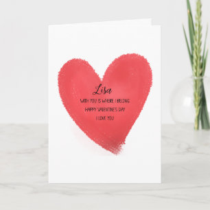 With You is where I belong Folded Card