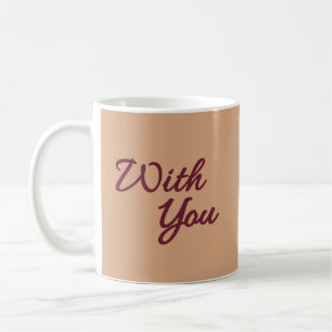 With You – Romantic Minimal Couple Illustration Coffee Mug