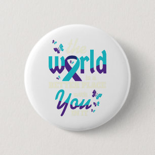 With You Suicide Awareness Mental Health 2 Inch Round Button