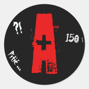 With young licence classic round sticker