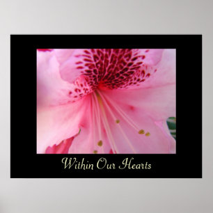 Within Our Hearts art prints Pink Rhododendron