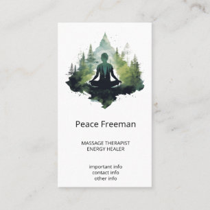 Within the Silence Forest Meditation Business Card