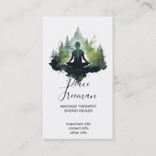 Within the Silence Forest Meditation Business Card
