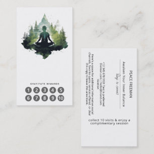 Within the Silence Forest Meditation Business Card