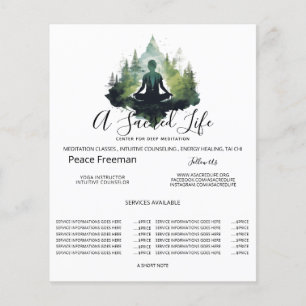 Within the Silence Forest Meditation Flyer