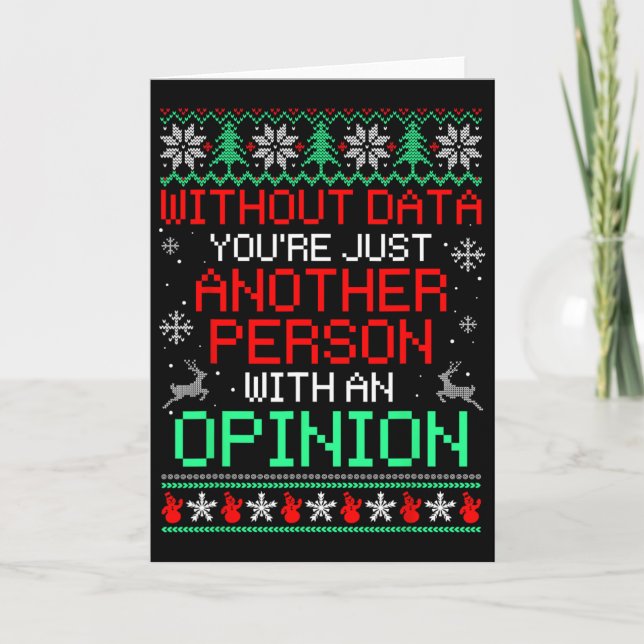 Without Data You're Just Another Person With An Op Card (Front)