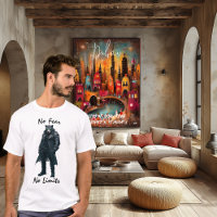without Fear and Limits Futuristic Warrior T-Shirt