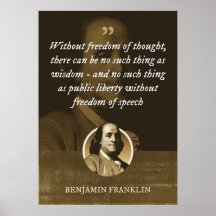 Without freedom of thought, there can be no such