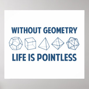Without Geometry Life Is Pointless Poster