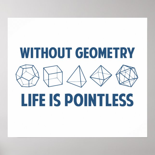 Without Geometry Life Is Pointless Poster (Front)