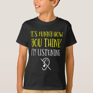 Without Hearing - Deaf - Unable To Hear - Deaf Awa T-Shirt