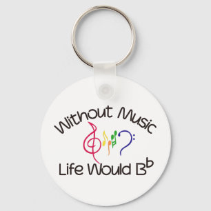 Without Music Keychain