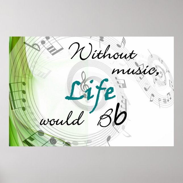 Without Music, Life Would Bb Poster (Front)