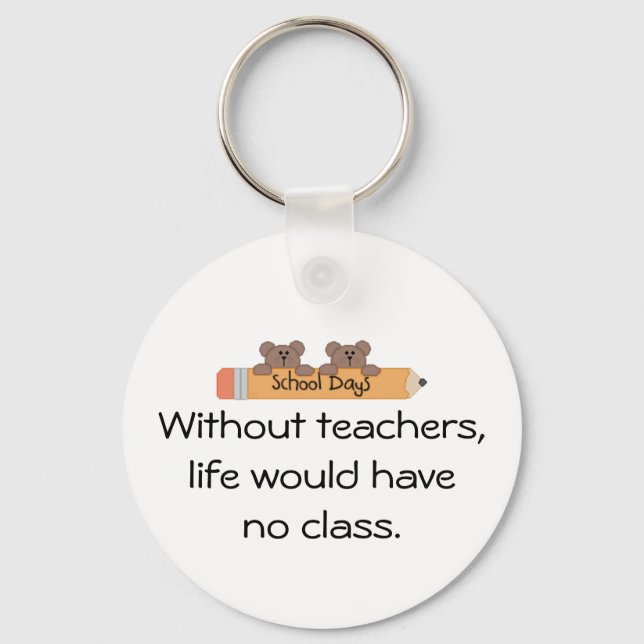 Without teachers, keychain (Front)