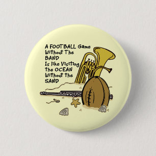 Without the Band 2 Inch Round Button