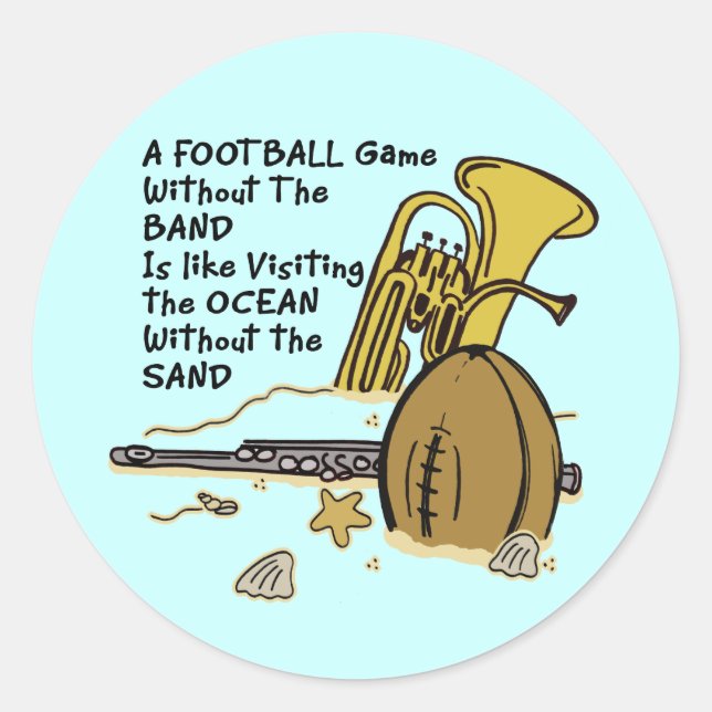 Without the Band Classic Round Sticker (Front)