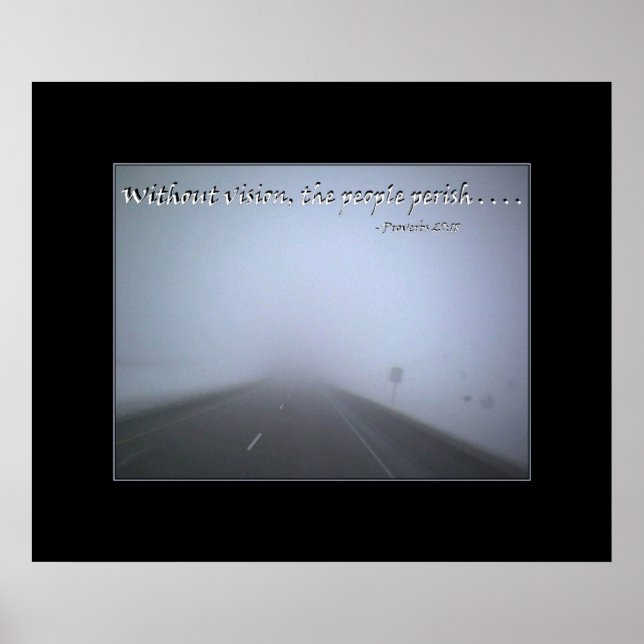 Without vision the people perish poster (Front)