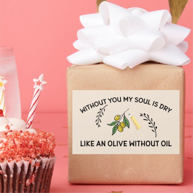 Without you soul is dry like an olive without oil  sticker (Party)