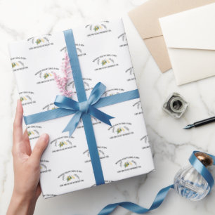 Without you soul is dry like an olive without oil  wrapping paper