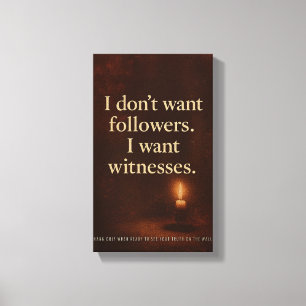 Witness Statement — Collector’s Poster Orrin Canvas Print