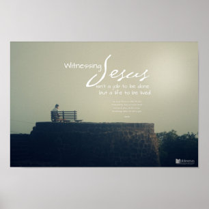 Witnessing Jesus Poster