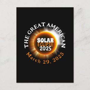 Witnessing the Partial Solar Eclipse 3/29/2025 Postcard