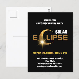Witnessing the Partial Solar Eclipse 3/29/2025 Postcard