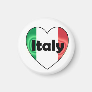Witte Heart Italy Magnet