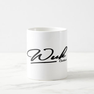 Witte mok logo Wuk Clothes Coffee Mug