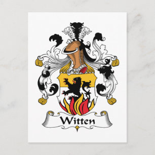 Witten Family Crest Postcard