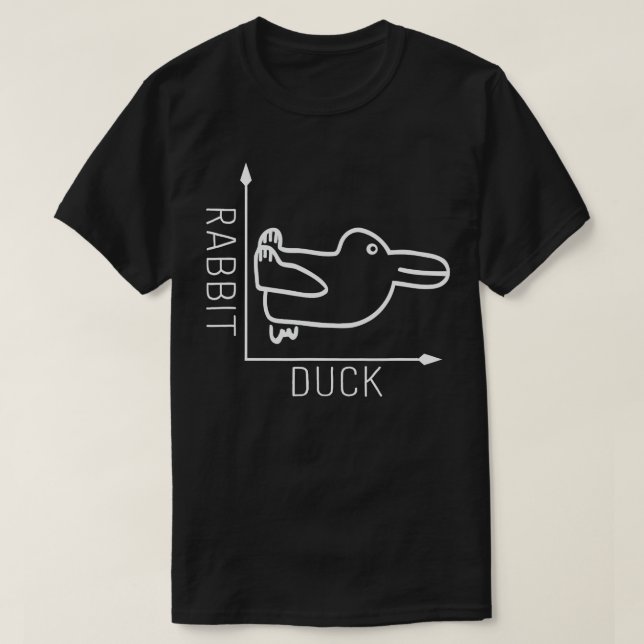 Wittgenstein Rabbit Duck - Philosopher  T-Shirt (Design Front)