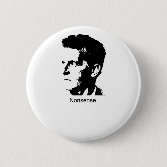 Wittgenstein's Charm 2 Inch Round Button (Front)
