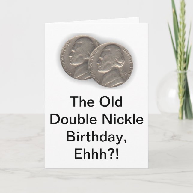Witty 55th Birthday Card (Front)