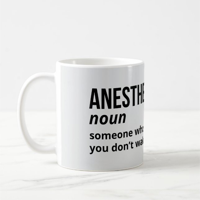 Witty Anesthesiologist Definition Mug (Left)