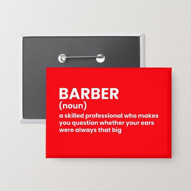 Witty Barber Definition (Front/Back)