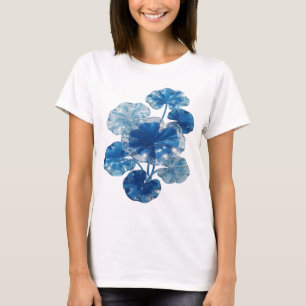Witty Blue BLUE GLASS FLOWERS Quote Shirt
