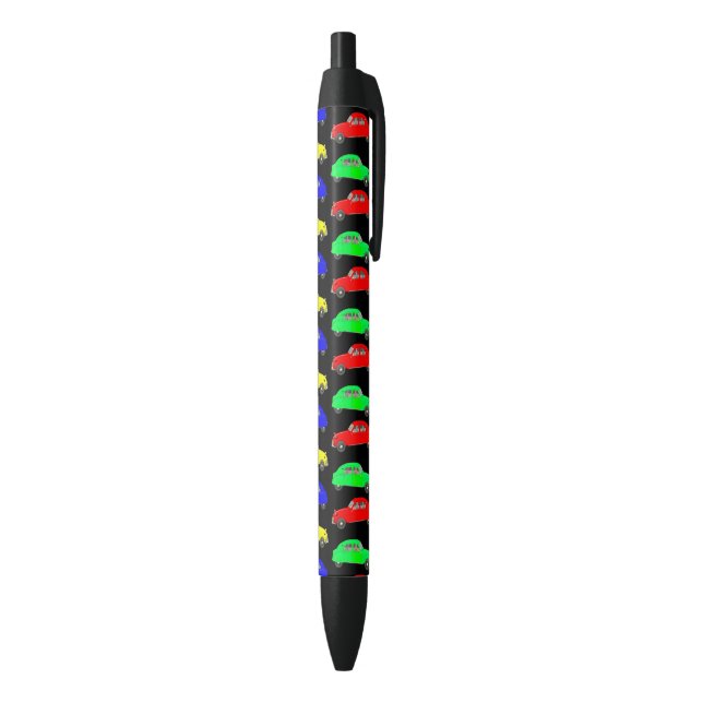 Witty Citroen 2CV Tiled Pattern Black Ink Pen (Bottom (Vertical))