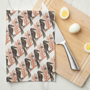 Witty Crow Art Nouveau Kitchen Towels