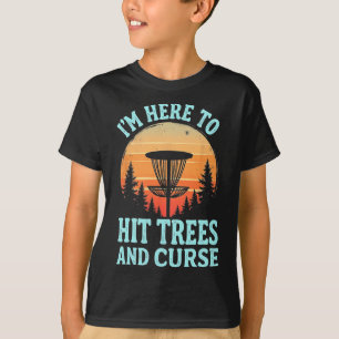 Witty Disc Golf - Funny Tree Hitting Retro Art T-Shirt
